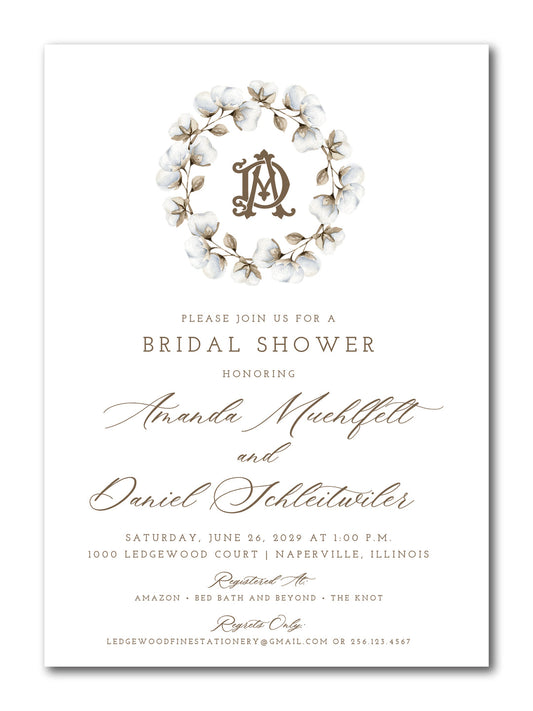 The Amanda Bridal Shower Invitation