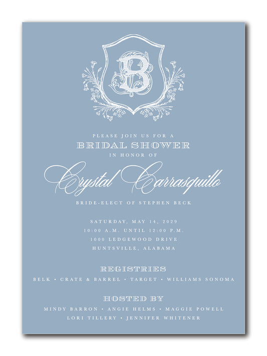 The Crystal Bridal Shower Invitation