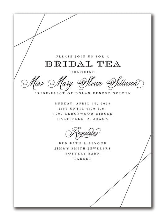 The Mary Sloan Bridal Shower Invitation