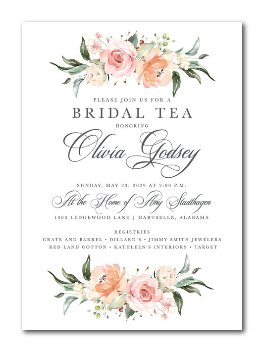 The Olivia Bridal Shower Invitation