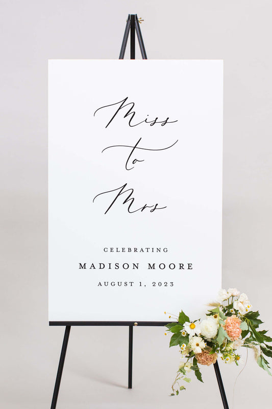 Gatorboard Bridal Shower Welcome Sign | The Madison