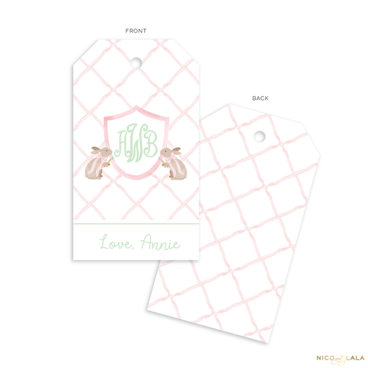 Bunny Gift Tags, Pink