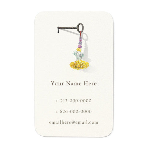 Key With Tassel Personal  Favor Tags