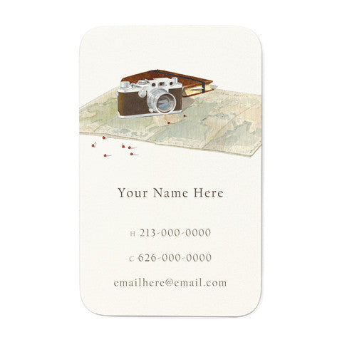 Map And Camera Personal  Favor Tags