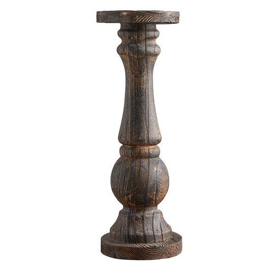 Dark Wood Pedestal