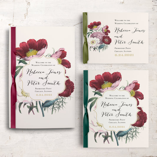 Floral Boho Ceremony Booklet