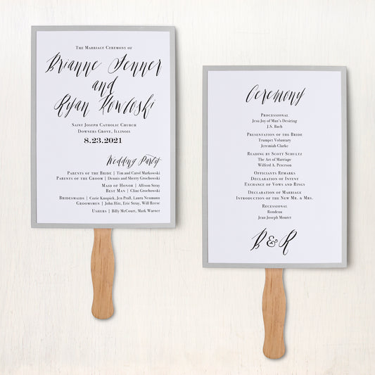 Modern Calligraphy Ceremony Fans