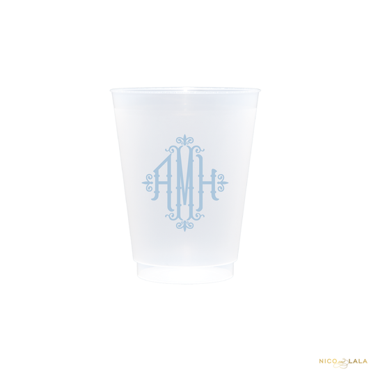 Charleston Monogram Shatterproof Cups