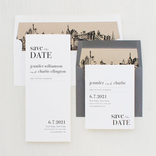 City Skyline Save The Dates