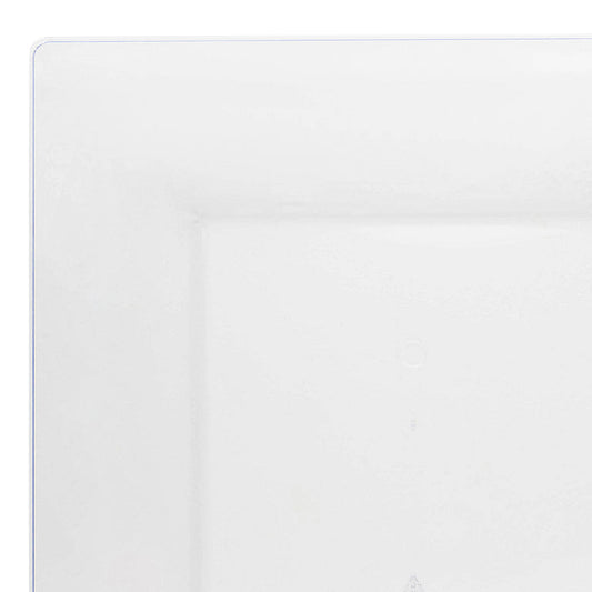 Clear Square Plastic Cake Plates (6.5")