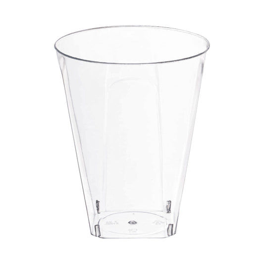 7 oz. Clear Square Bottom Disposable Plastic Cups