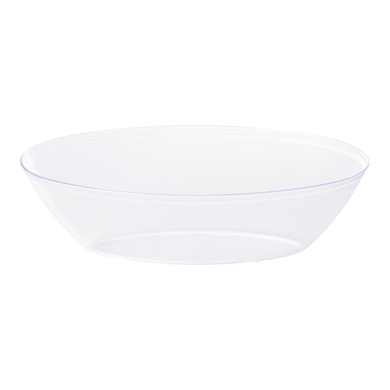 Clear Oval Plastic Serving Bowls (2 qt.)