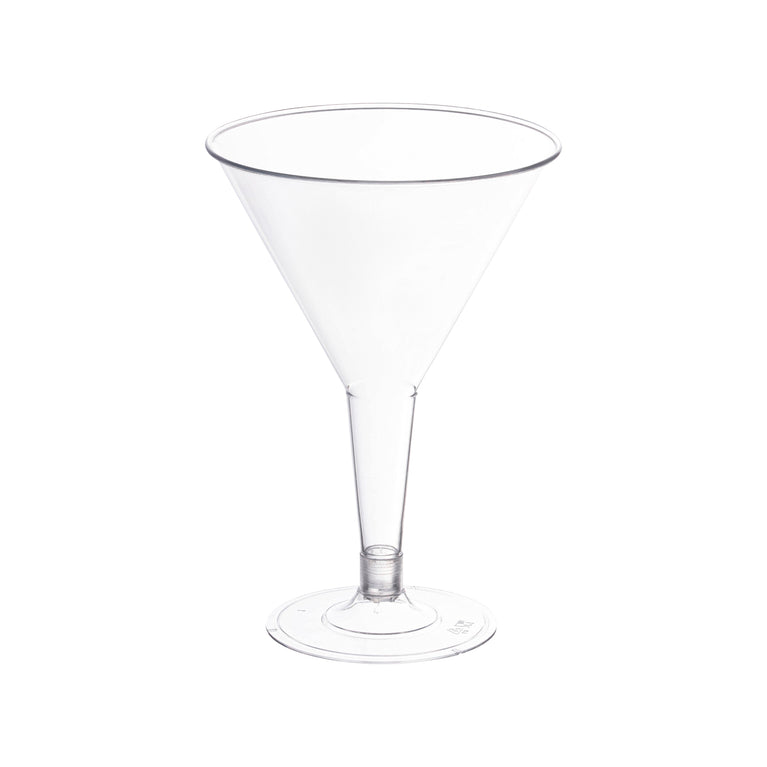 6 oz. Clear Plastic Martini Glasses