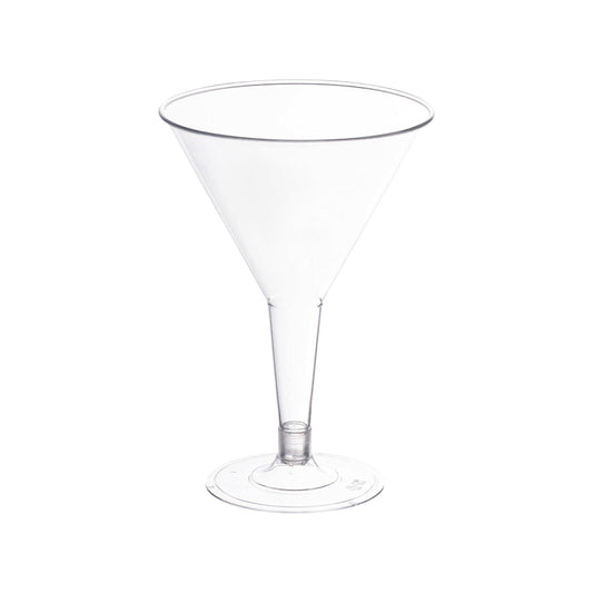 6 oz. Clear Plastic Martini Glasses
