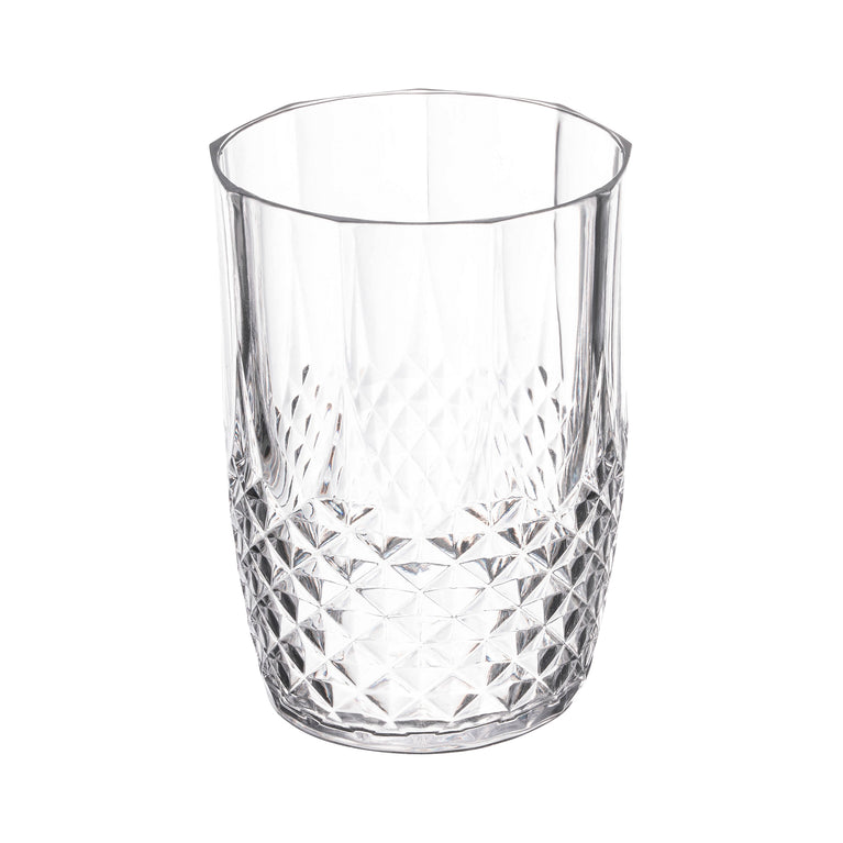 16 oz. Clear Stripe Round Disposable Plastic Tumblers