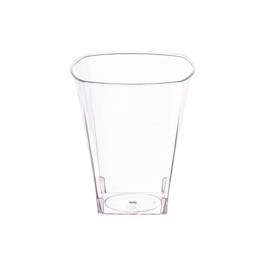 2 oz. Clear Square Plastic Shot Glasses