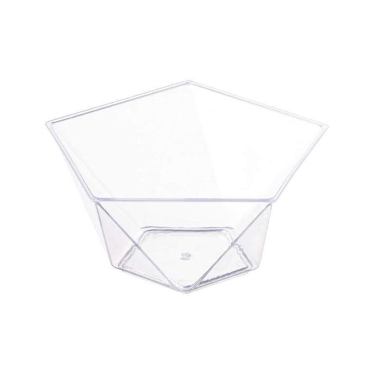 3.5 oz. Clear Star Pentagon Disposable Plastic Dessert Cups