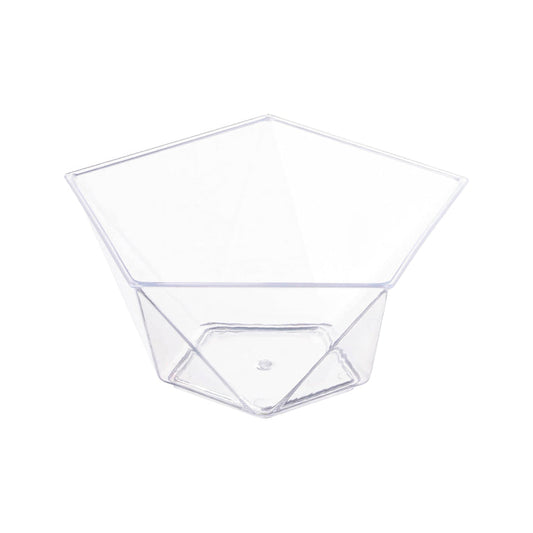 3.5 oz. Clear Star Pentagon Disposable Plastic Dessert Cups