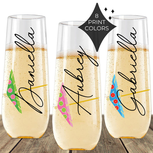Cocktail Umbrella Champagne Flute
