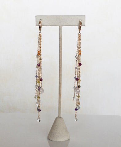 Confetti Bridal Hoop Bridal Earrings
