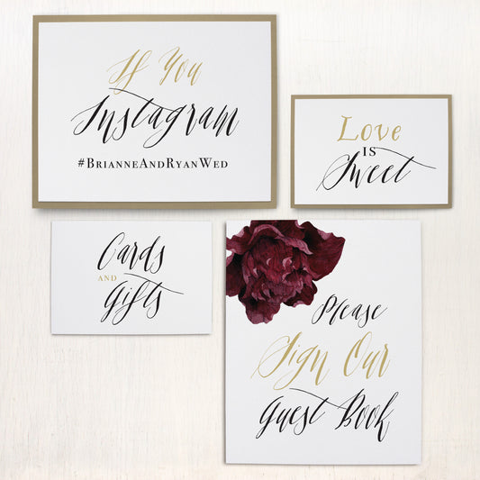 Modern Boho Custom Signs