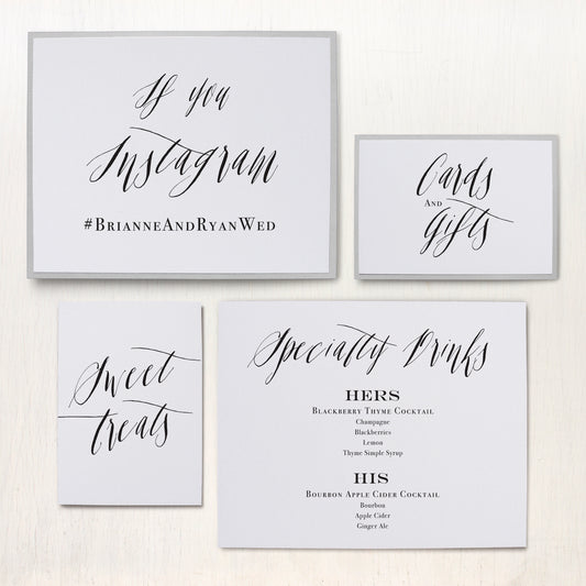 Modern Calligraphy Custom Signs