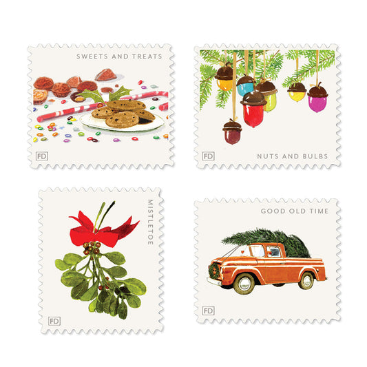 Deck The Halls Decorative Labels