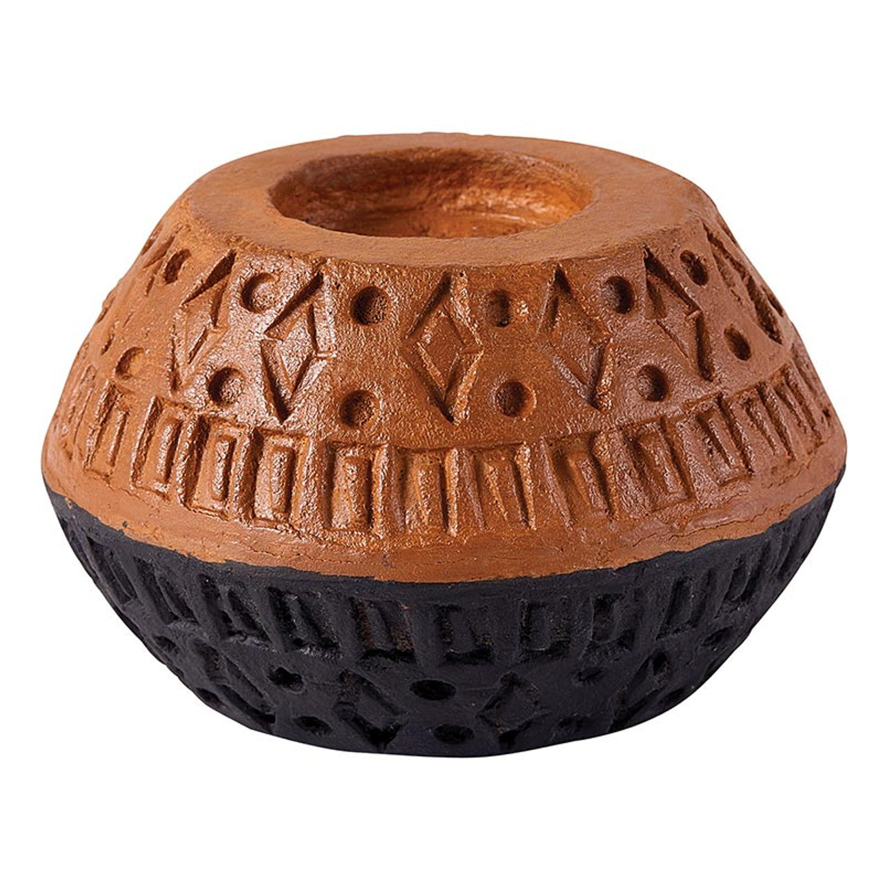 Engraved Two-Tone Candleholder
