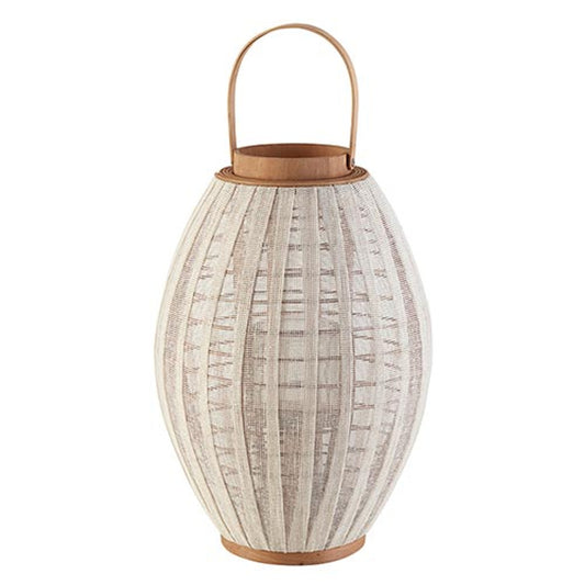 White Round Lantern - Medium