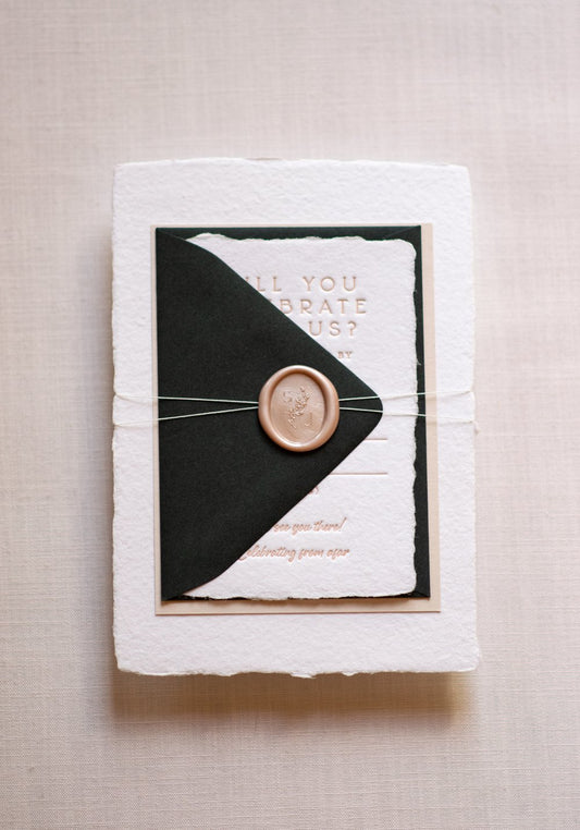 The Fitzgerald Invitation Wraps + Wax Seals