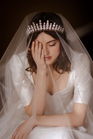 Fire And Ice Baguette Cut Crystal Tiara No. 2432