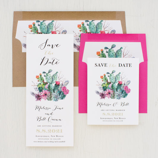 Desert Blooms Save The Dates