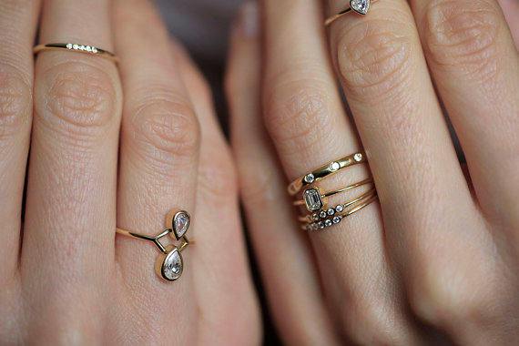 Diamond Eternity Band, Gold Diamond Band Ring