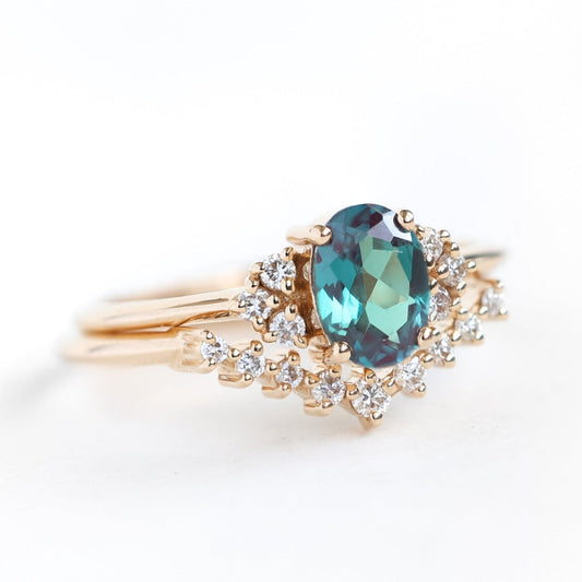 Dora Lab Alexandrite Ring Set