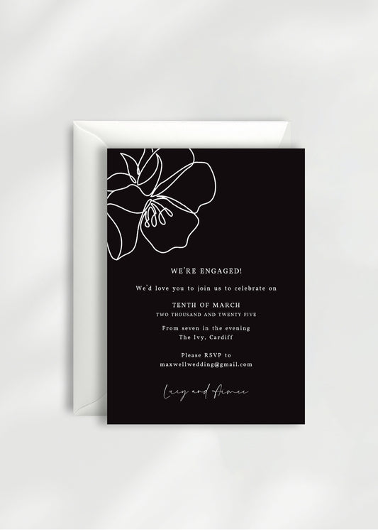 Clio Engagement Party Invitation