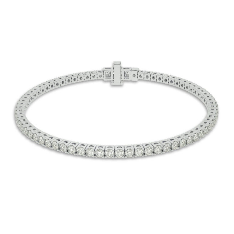 Essential Four Prong Lab Grown Diamond Tennis Bracelet