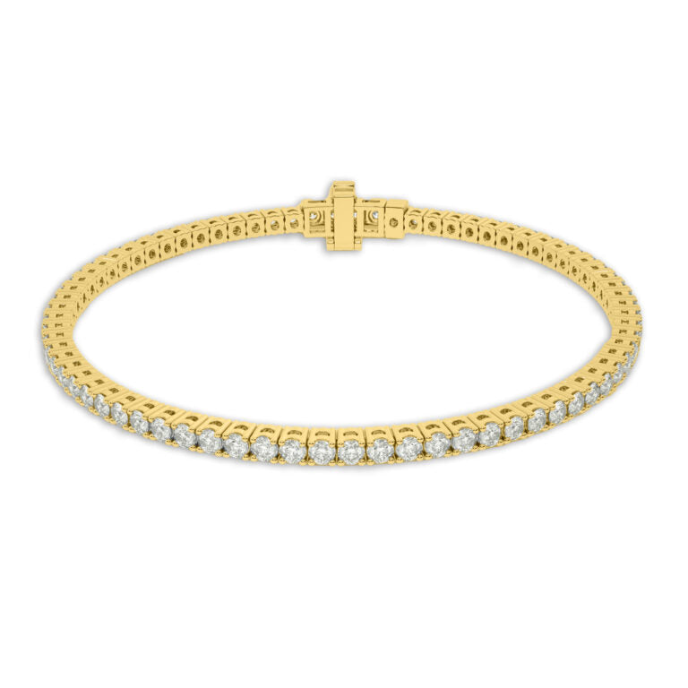 Essential Four Prong Lab Grown Diamond Tennis Bracelet