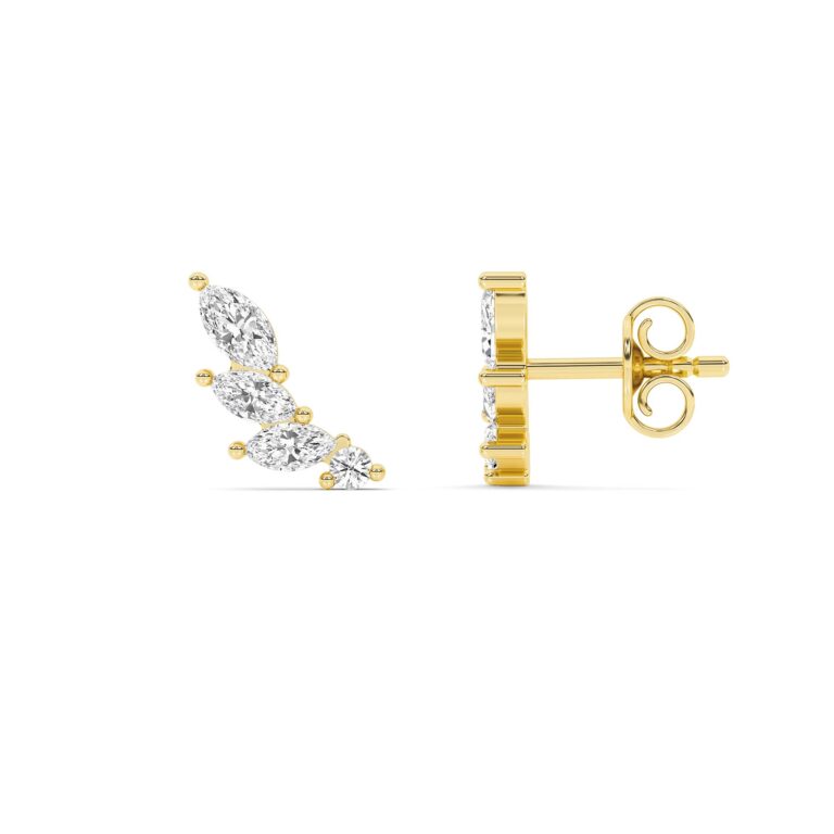 Ecliptic Lab Grown Diamond Climber Earrings