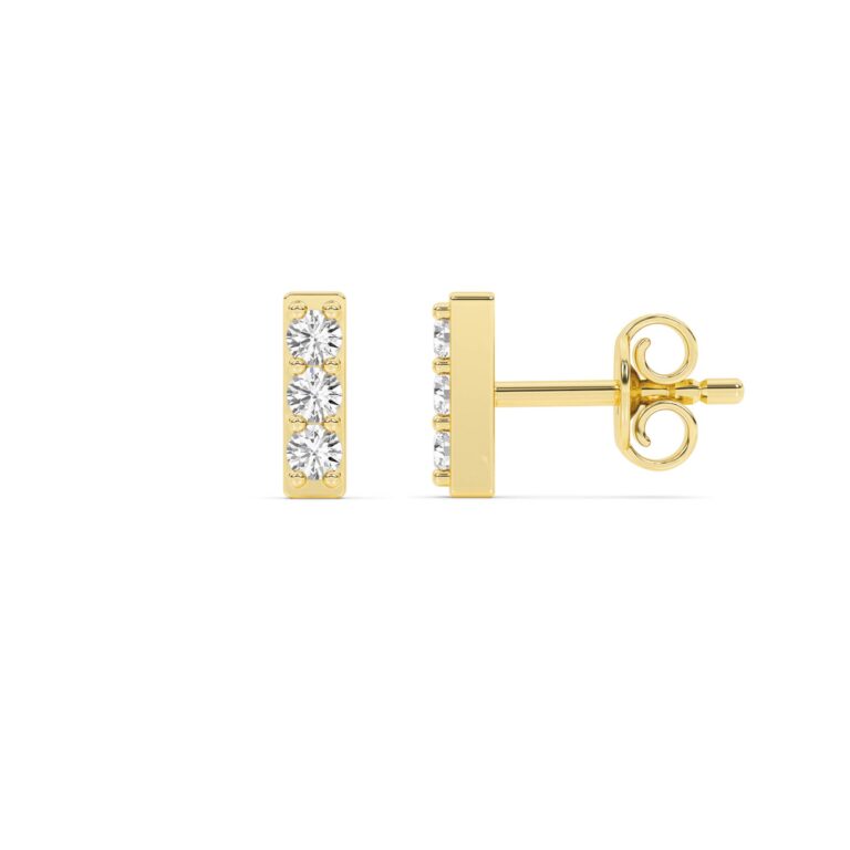 Sloane Lab Created Diamond Bar Earrings