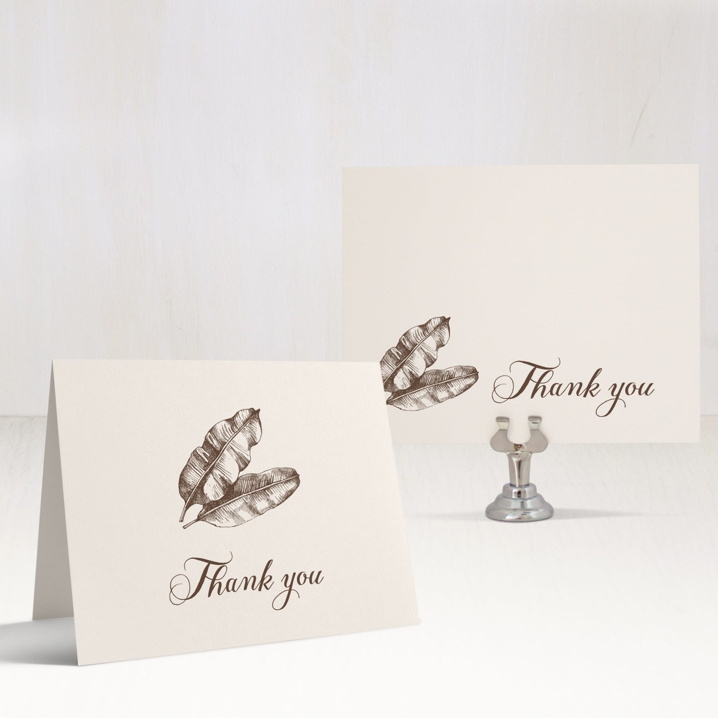 Elegant Tropical Thank You Cards