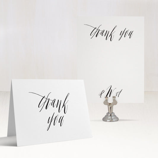 Elegant Type Thank You Cards