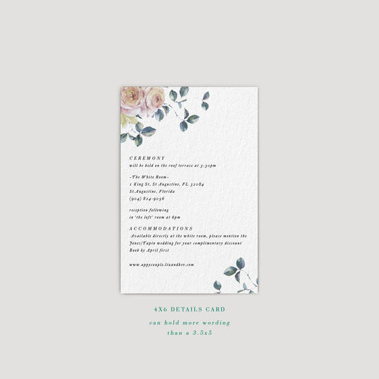 Bow Wedding Enclosure Card | Wrenley