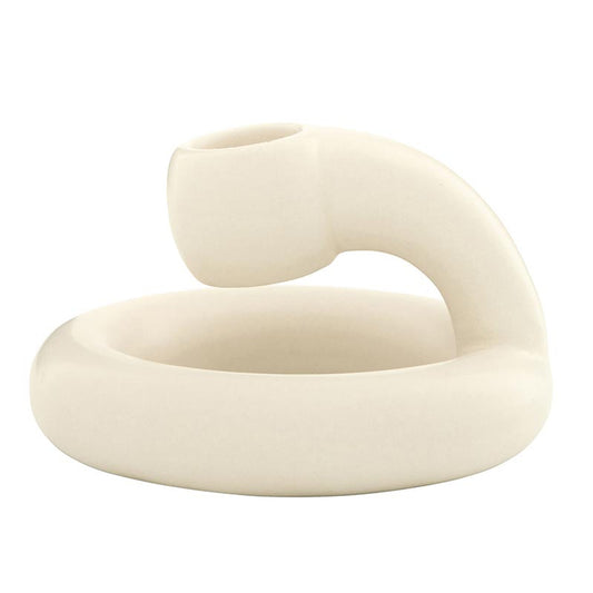 White Cobra Candle Holder
