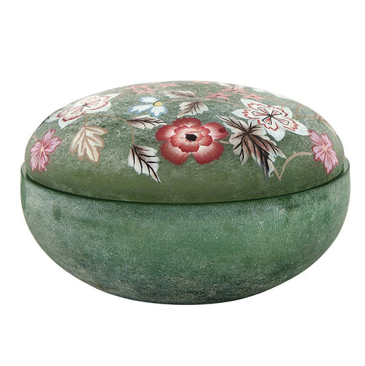 Hand Painted Botanical Jar Candle