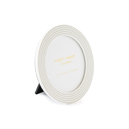 Grey Stripe Round Frame Wedding Gifting