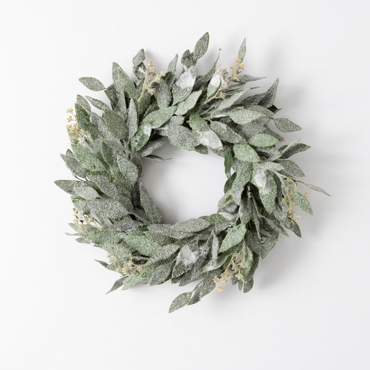 6.5" Frosted Eucalyptus Ring