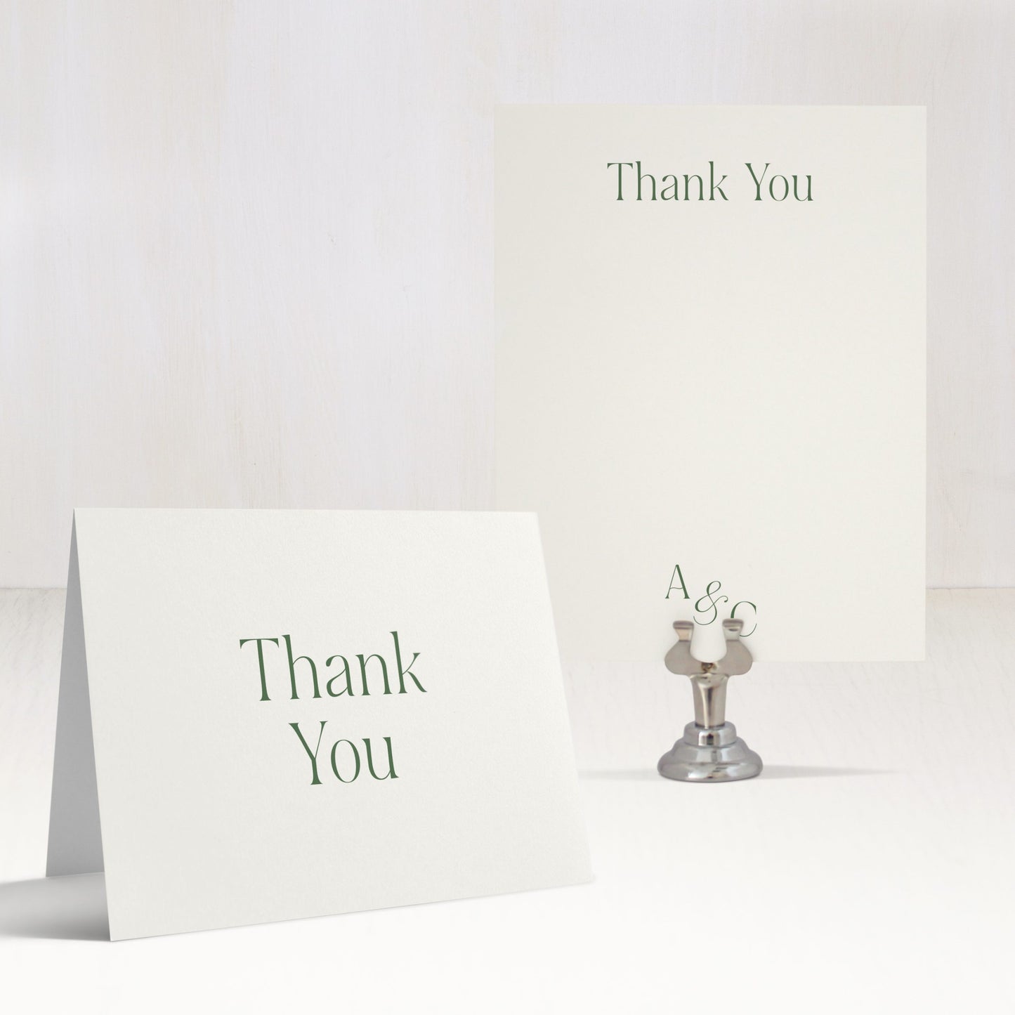 Fields Of Green Thank You Cards