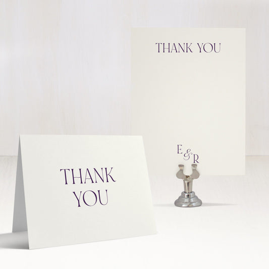 Fields Of Plum Thank You Cards