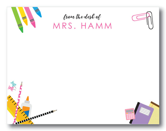 The Mrs. Hamm Flat Note Card