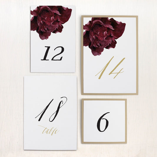 Modern Boho Flat Table Numbers